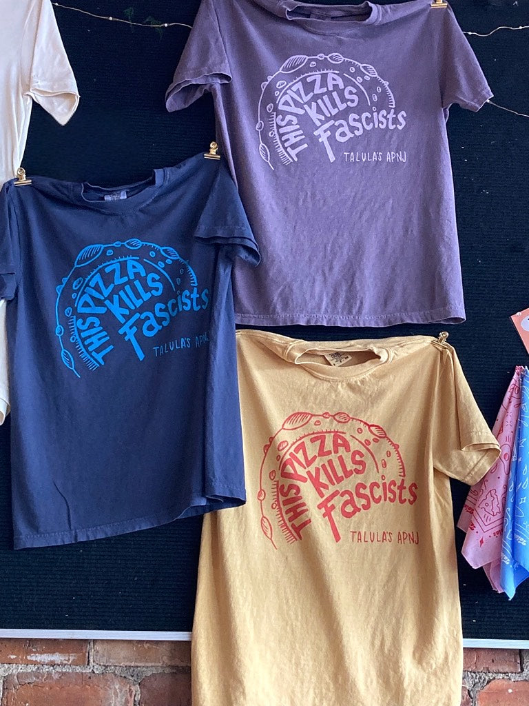 Pizza Kills Fascists Shirt - Wine