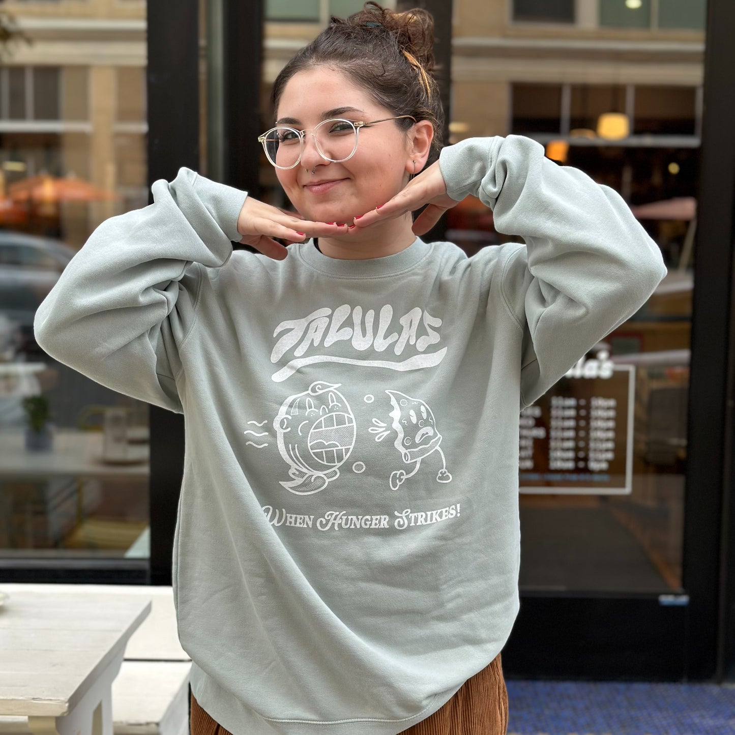 Limited Edition Sage When Hunger Strikes Crewneck