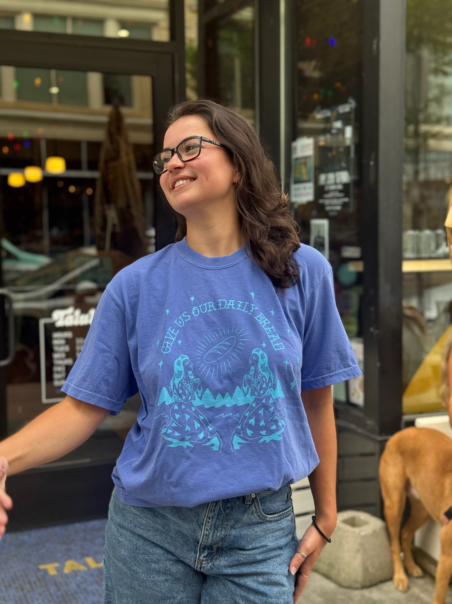 Blue Daily Bread Tee