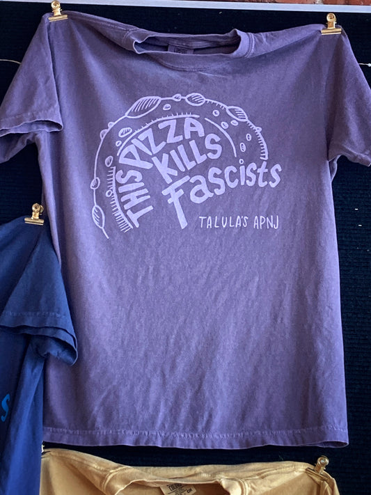 Pizza Kills Fascists Shirt - Wine