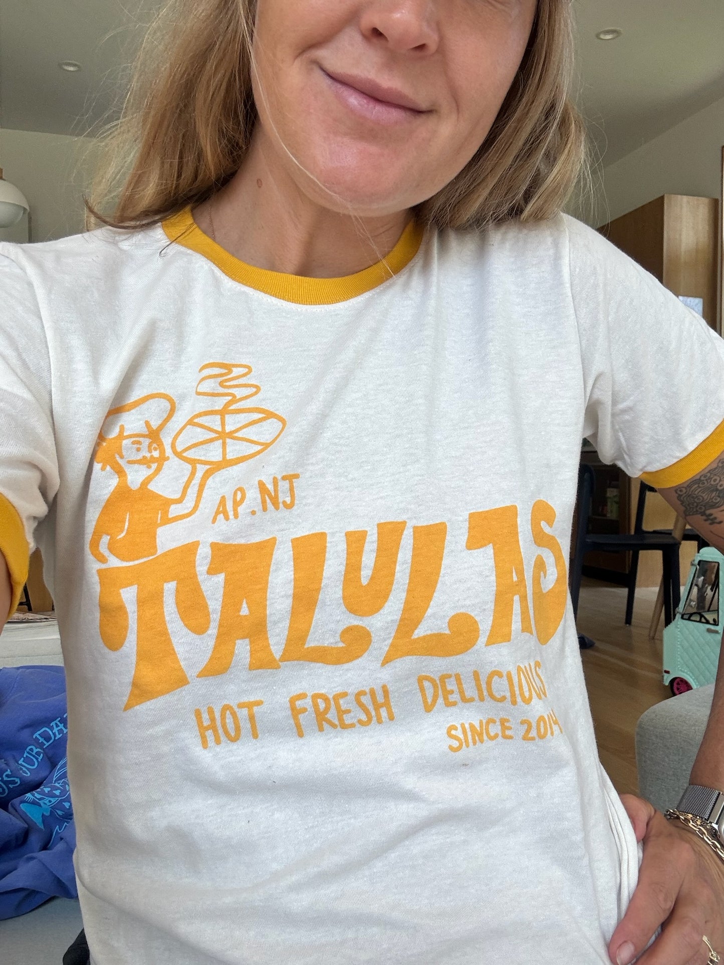 Yellow Ringer Tee