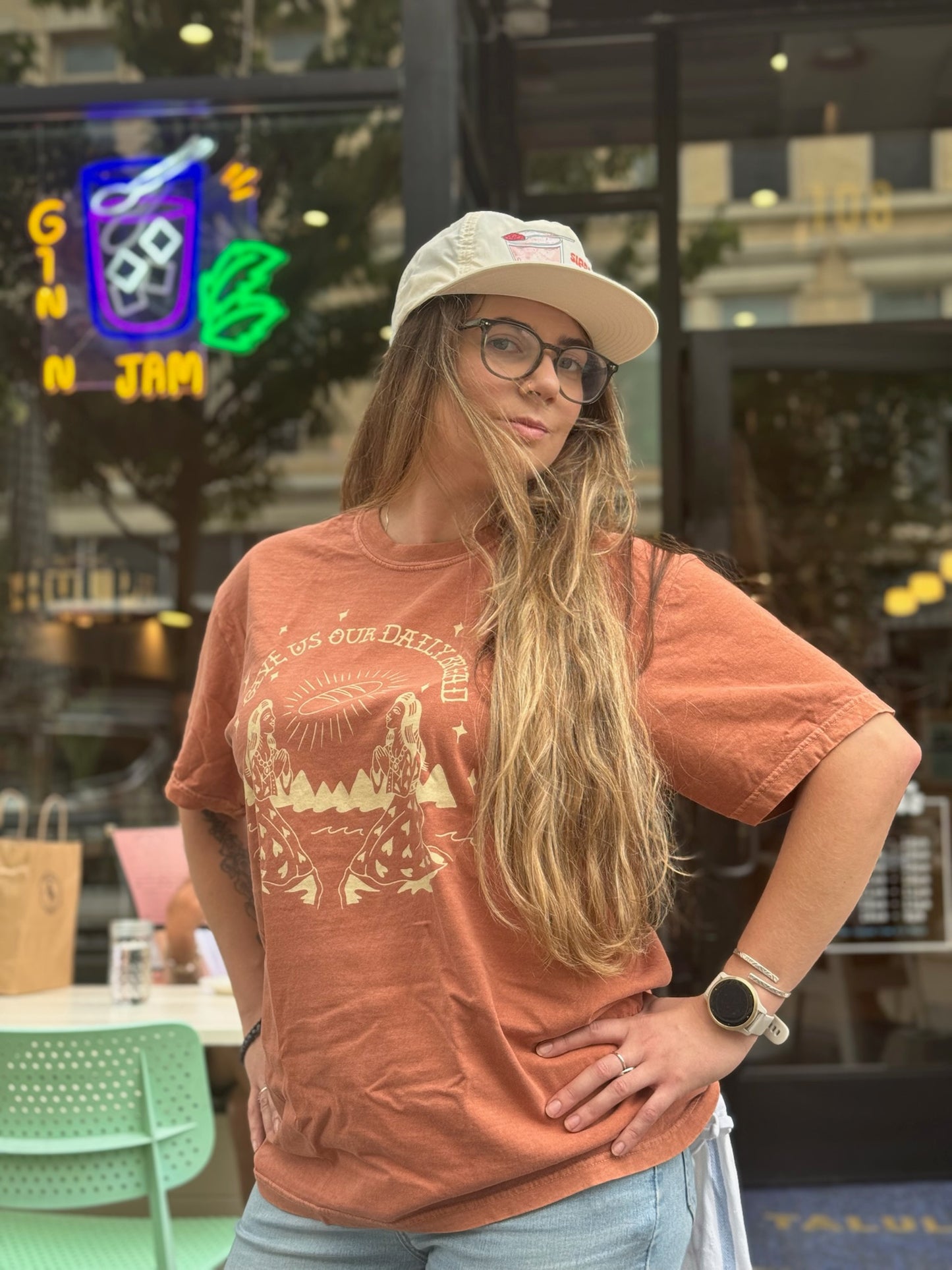 Orange Daily Bread Tee