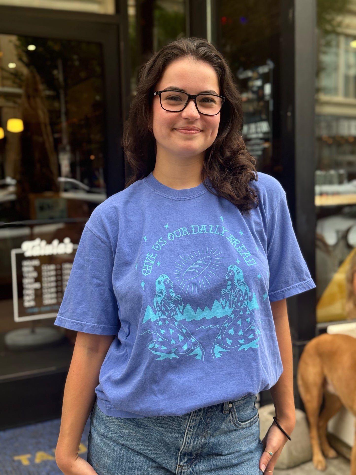 Blue Daily Bread Tee
